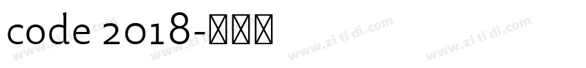 code 2018字体转换